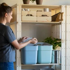 CURVER - Poubelle ready to collect 20 l vert menthe