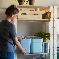 CURVER - Poubelle ready to collect 20 l vert menthe