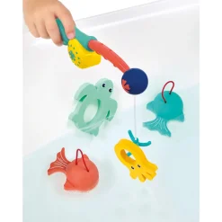 D - Pêche à la ligne en mousse, jeu de bain éducatif pour enfant