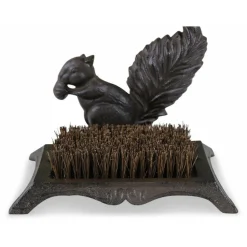 DÉCORATION D'AUTREFOIS - Gratte-pied fonte fonte marron - décoration d'autrefois