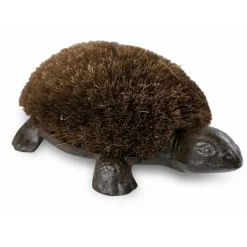 DÉCORATION D'AUTREFOIS - Gratte-pied fonte fonte-bois marron - décoration d'autrefois