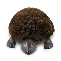 DÉCORATION D'AUTREFOIS - Gratte-pied fonte fonte-bois marron - décoration d'autrefois