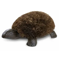 DÉCORATION D'AUTREFOIS - Gratte-pied fonte fonte-bois marron - décoration d'autrefois