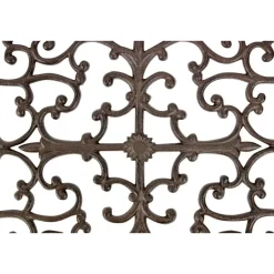 DÉCORATION D'AUTREFOIS - Paillasson rectangulaire fonte fonte marron - décoration d'autrefois