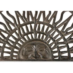 DÉCORATION D'AUTREFOIS - Paillasson demi lune fonte fonte marron - décoration d'autrefois