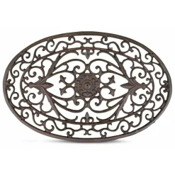 DÉCORATION D'AUTREFOIS - Paillasson lune fonte fonte marron - décoration d'autrefois