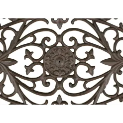 DÉCORATION D'AUTREFOIS - Paillasson lune fonte fonte marron - décoration d'autrefois