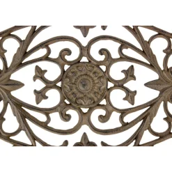 DÉCORATION D'AUTREFOIS - Paillasson lune fonte fonte marron - décoration d'autrefois