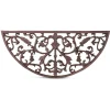 DÉCORATION D'AUTREFOIS - Paillasson demi lune fonte fonte marron - décoration d'autrefois