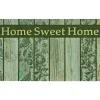 DÉCOWEB - Paillasson caoutchouc recyclé 45 x 75 cm - sweet home - oiseaux
