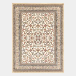DÉCOWEB - Tapis traditionnel floral - mamie in love - corail doux - 240 x 340 cm