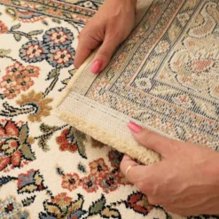 DÉCOWEB - Tapis traditionnel floral - mamie in love - corail doux - 240 x 340 cm