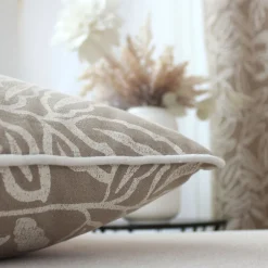 DECOSTARS - Decostars - coussin déhoussable en coton recyclé chambray