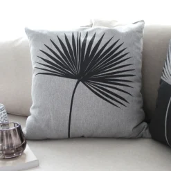 DECOSTARS - Decostars - coussin carré feuille de palmier