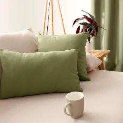 DECOSTARS - Decostars - coussin non déhoussable en coton uni