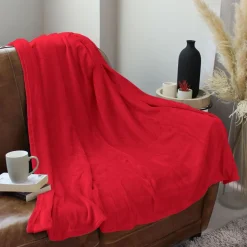 DECOSTARS - Decostars - plaid uni en polaire molletonnée