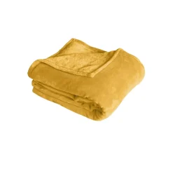 DECOSTARS - Decostars - plaid uni en polaire molletonnée