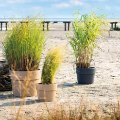 DEROMA - Pot Vaso Perfetto Bigband en terre cuite émaillée Epoxy Cendre Ø39cm