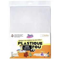 DIAM'S - 14 feuilles de plastique fou - cristal