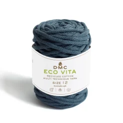 DMC - Pelote Eco Vita pour aiguilles n°12/crochet 10-12 coton bleue - 250 g