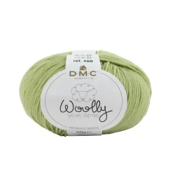 DMC - Pelote Woolly en laine mérinos coloris vert 890 - 50 g
