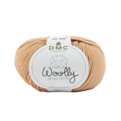 DMC - Pelote Woolly en laine mérinos coloris beige 134 - 50 g