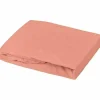 DOMIVA - Drap housse + alese uni -oeko-tex - blanc/terracotta - 60 x 120 cm