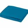 DOMIVA - Drap housse + alese uni -oeko-tex - blanc/canard - 60 x 120 cm