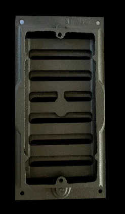 DOMMARTIN - Grille d'arrivée d'air coulissante en fonte 22 cm X 11 cm