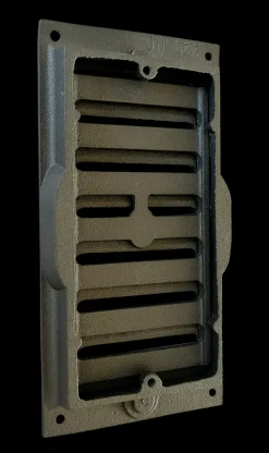 DOMMARTIN - Grille d'arrivée d'air coulissante en fonte 22 cm X 11 cm