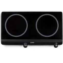 Domo réchaud vitroceramique 2 feux 2500w - do339kp