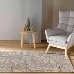 DOUCEUR D'INTERIEUR - Douceur d'interieur - tapis tissé feuilles
