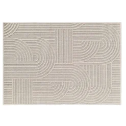 DOUCEUR D'INTERIEUR - Douceur d'interieur - tapis ezio graphique tissé avec reliefs