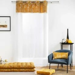 DOUCEUR D'INTÉRIEUR - Douceur d'intérieur - lot de 2 coussins de sol adelor jaune