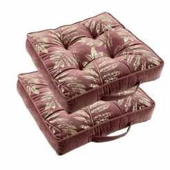 DOUCEUR D'INTÉRIEUR - Douceur d'intérieur - lot de 2 coussins de sol adelor rose