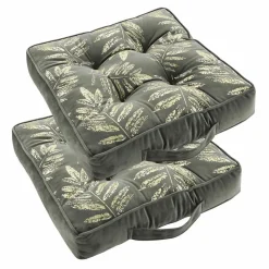 DOUCEUR D'INTÉRIEUR - Douceur d'intérieur - lot de 2 coussins de sol adelor gris