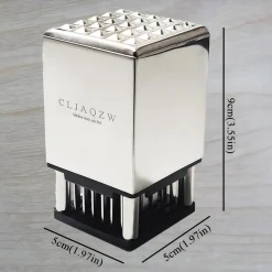 DOWNYPAWS - Attendrisseur de viande double face 2 en 1 en acier inoxydable avec 36 lames à aiguilles pour steak poisson noix, crustacés et plus