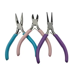 DOWNYPAWS - Ensemble de trois pinces pour bijoux colorées et polyvalentes