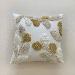 DOWNYPAWS - Housse amovible en coton, beige - l45 x l45 cm