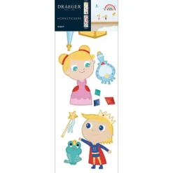 DRAEGER - Sticker mural - princesse et prince