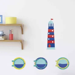 DRAEGER - Sticker mural - phare et hublot