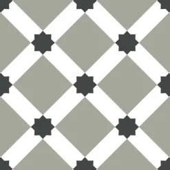 DRAEGER - Stickers carrelage 15 x 15 cm - carreaux étoilés