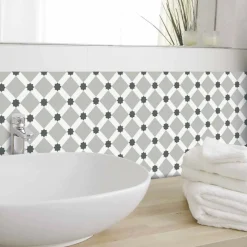 DRAEGER - Stickers carrelage 15 x 15 cm - carreaux étoilés