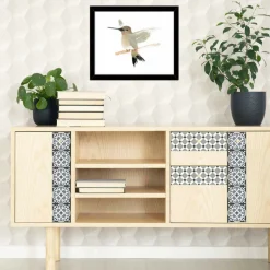 DRAEGER - Stickers carrelage 15 x 15 cm - lys noir