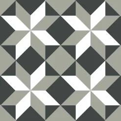 DRAEGER - Stickers carrelage 15 x 15 cm - étoiles géométriques