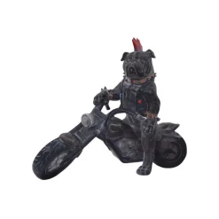 DRIMMER - Statuette animal motard en polyrésine chien