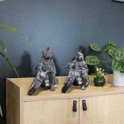 DRIMMER - Statuette animal motard en polyrésine chien