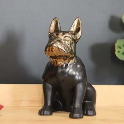 DRIMMER - Statuette chien bouledogue en céramique zoya