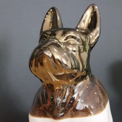 DRIMMER - Statuette chien bouledogue en céramique zoya