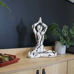DRIMMER - Statuette yoga en céramique zoya splash